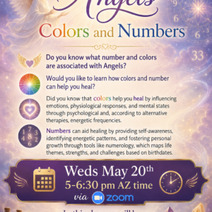 Healing with Angels Colors and Numbers May 20th