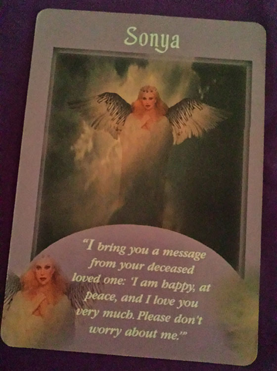 angel card reading sonya